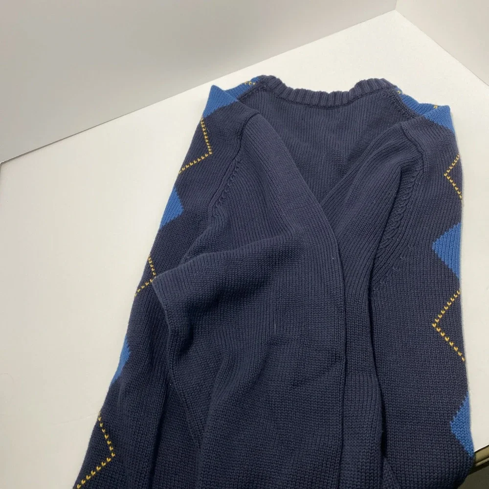 Lands' End Drifter Men's‎ Sweater Long Sleeve Large 42-44 Blue C1